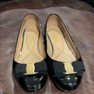 Salvatore Ferragamo black flats
